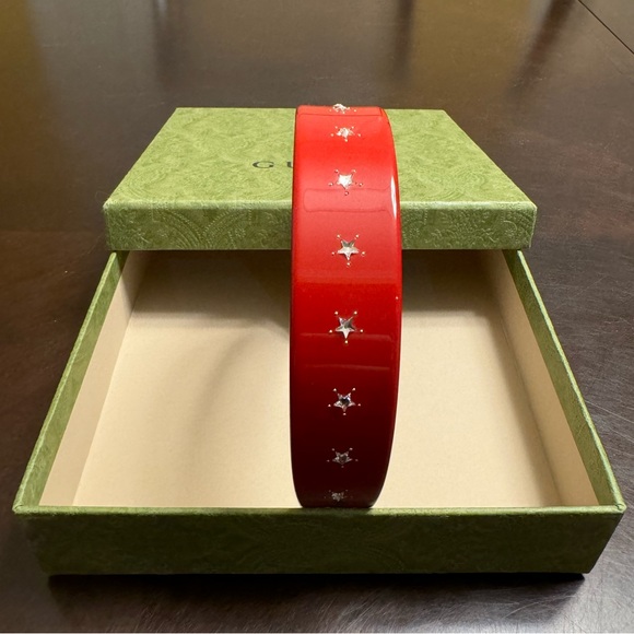 New Authentic Gucci x Adidas Logo Crystals Strass Headband - Picture 3 of 11